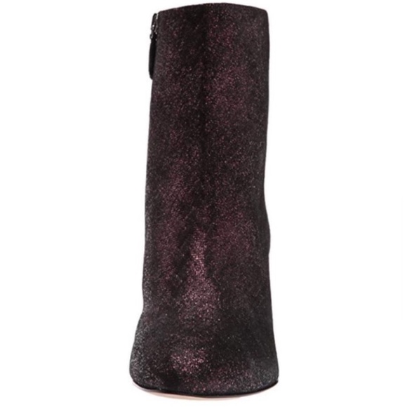 LK Bennett Jordan WOV Glittery Purple Ankle Boots made in Italy leather size 9 - Picture 6 of 9